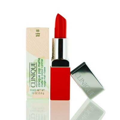 CLINIQUE/POP MATTE LIP COLOR + PRIMER 03 RUBY POP  .13 OZ