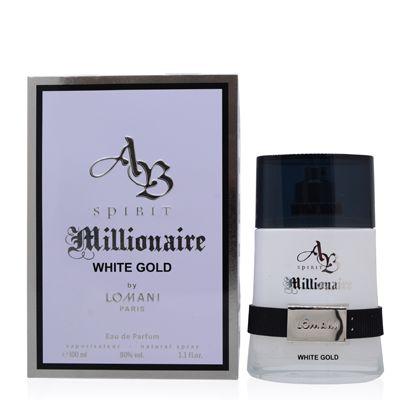 AB SPIRIT MILLIONAIRE WHITE GOLD/LOMANI EDP SPRAY 3.3 OZ (100 ML) (M)