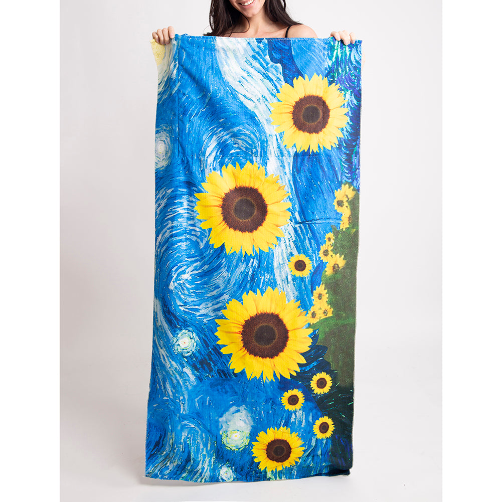 Sunflower and Starry Night