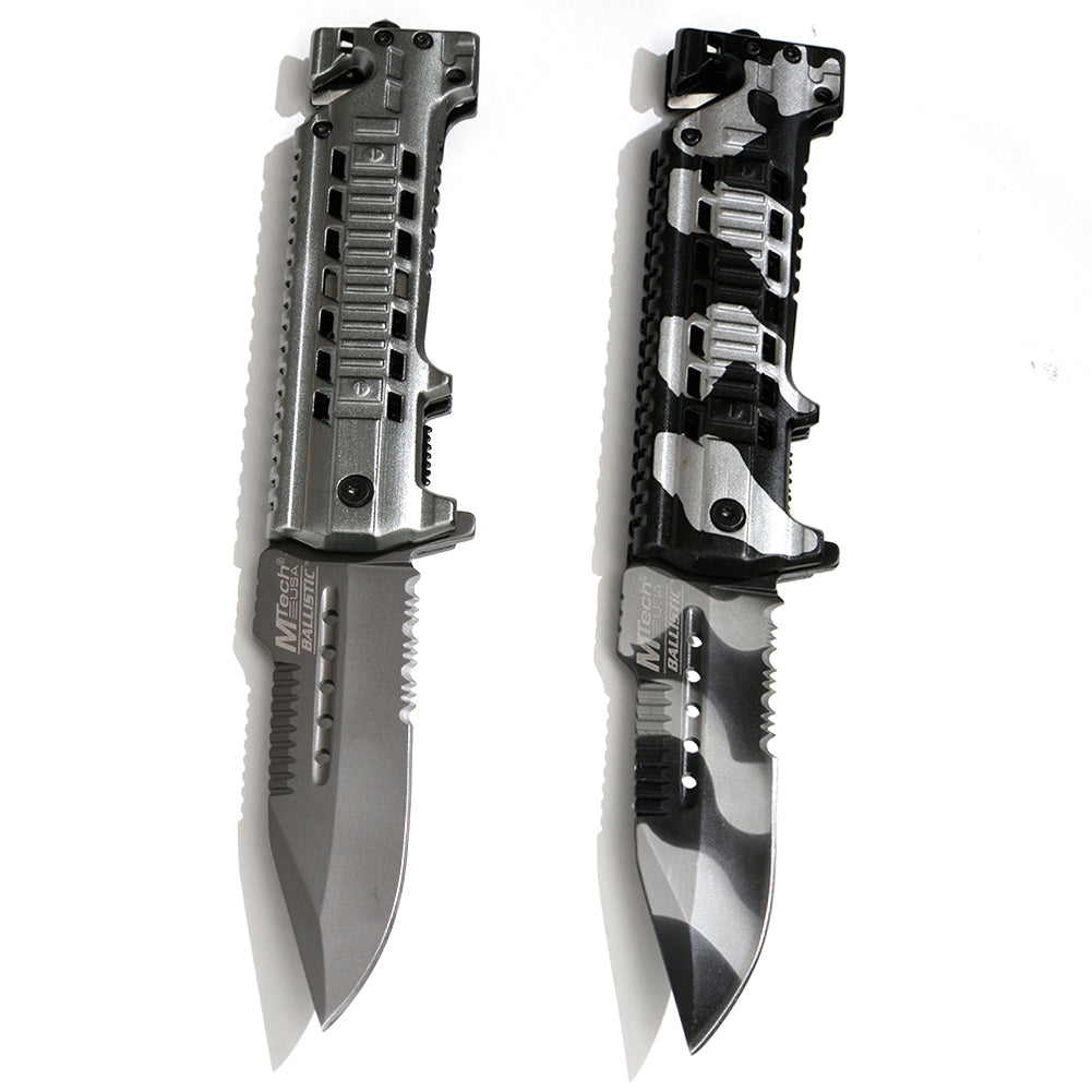 MTECH USA 8.5” Assisted Opening Tactical Folding Pocket Hunting Knife Blade